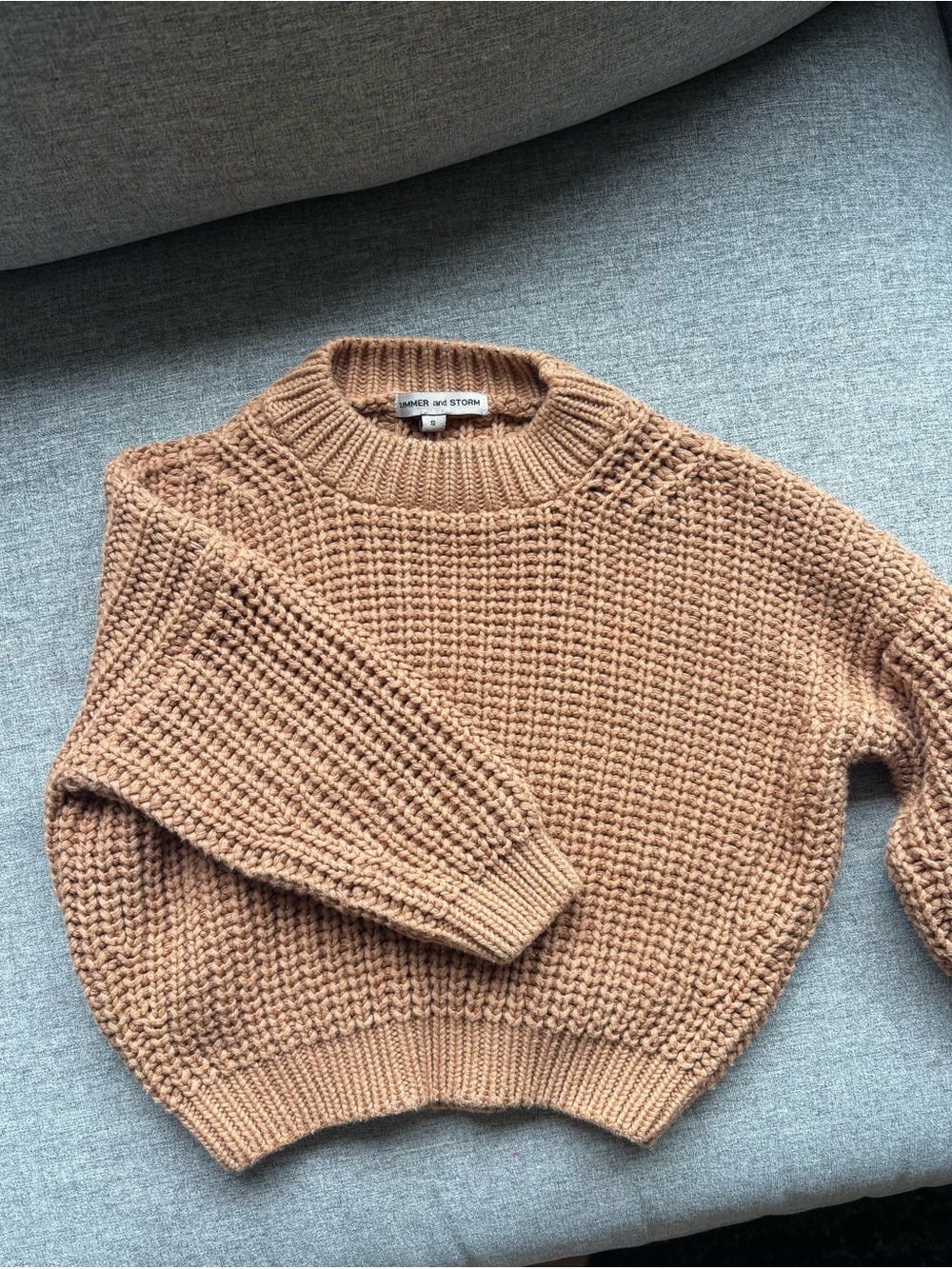 Summer & Storm Waffle Knit Sweater